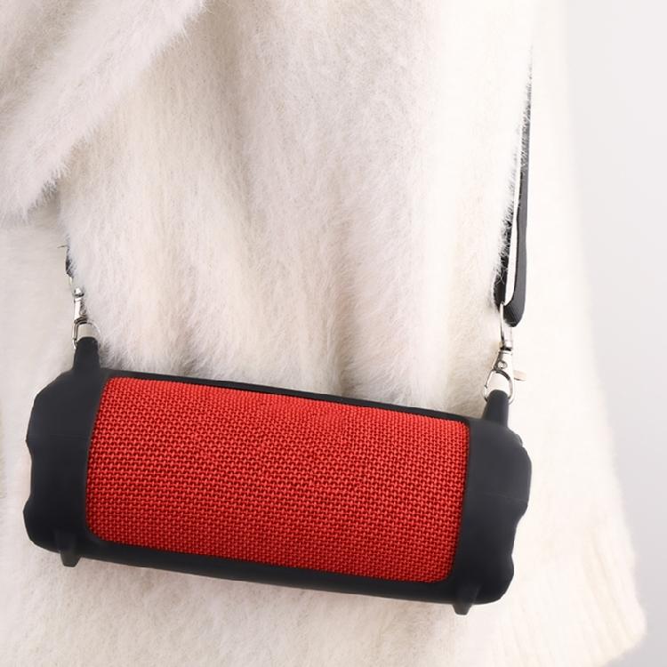 Thickened Silicone Skin Case for Flip 7 Speaker Shell Shoulder Bag Design for Maximums Durability and Portability