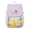Women's Large Capacity Backpack Color Block Backpack Junior Senior High School Student Schoolbag