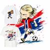 T-shirt Cartoon Haaland #9 Divertente Calcio Norvegia Grafica Unisex Manica Corta Oversize Casual Streetwear Top