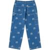 Vans Woven Loose Fit All Over Print Denim Pants Men Bottoms VN000THCGLT