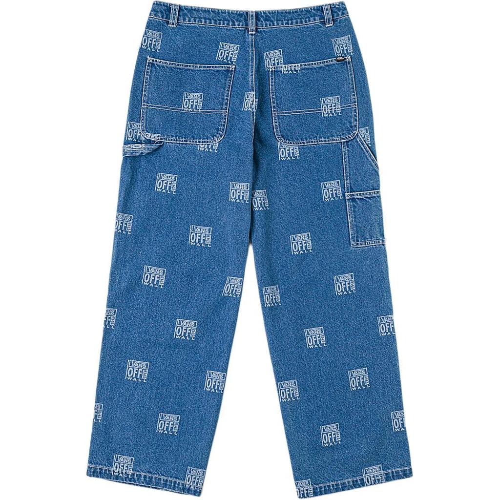 Vans Woven Loose Fit All Over Print Denim Pants Men Bottoms VN000THCGLT