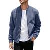 Hot Sale Men's Suede Jacket Autumn and Winter Fashion Casual Zip Cardigan Long Sleeve Baseball Jacket