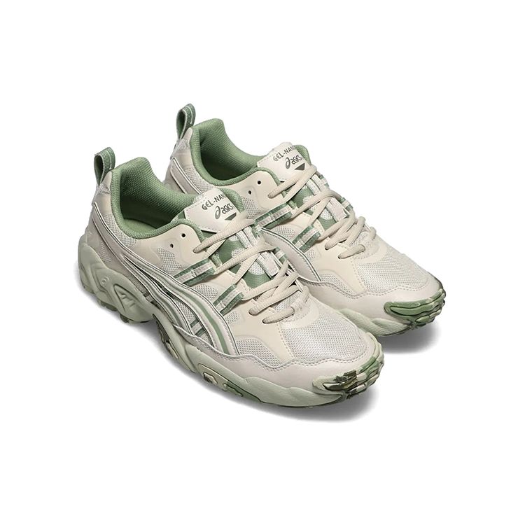 Asics Gel Nandi Smoke Grey Swamp Green Men Sneakers 1201A265-021