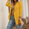 Women Open Front Blazer Long Sleeve Button Cuff Casual Office Lightweight Outerwear