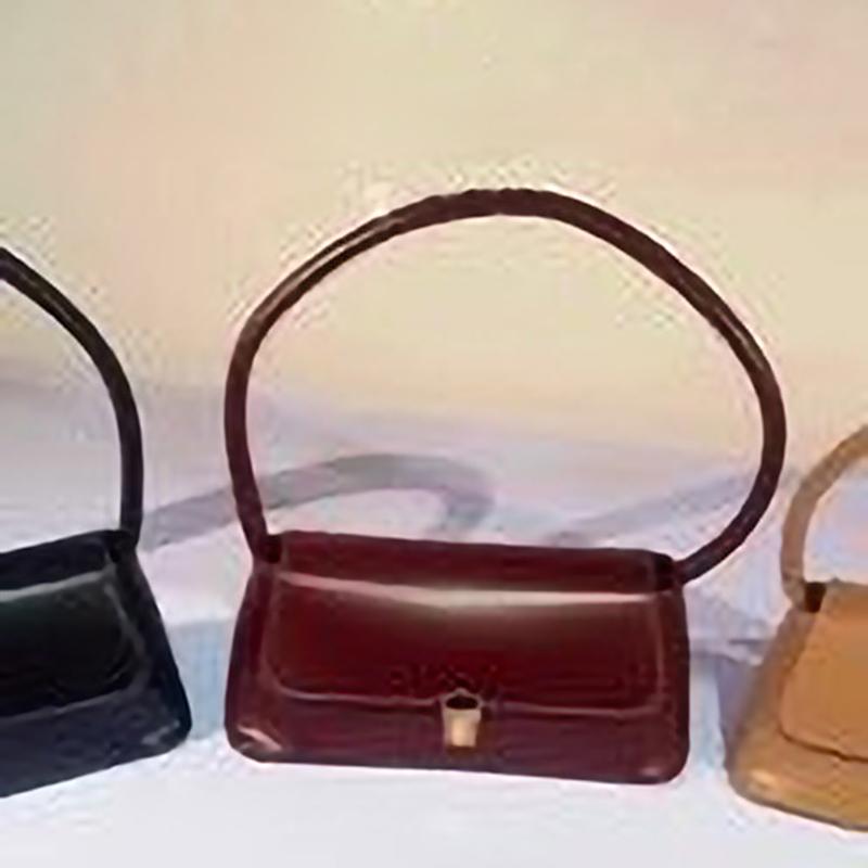 Women Retro Tote Bag Trendy Vintage Underarm Bag Portable Casual PU Leather Solid Color Simple Handle Handbags Shoulder Bag
