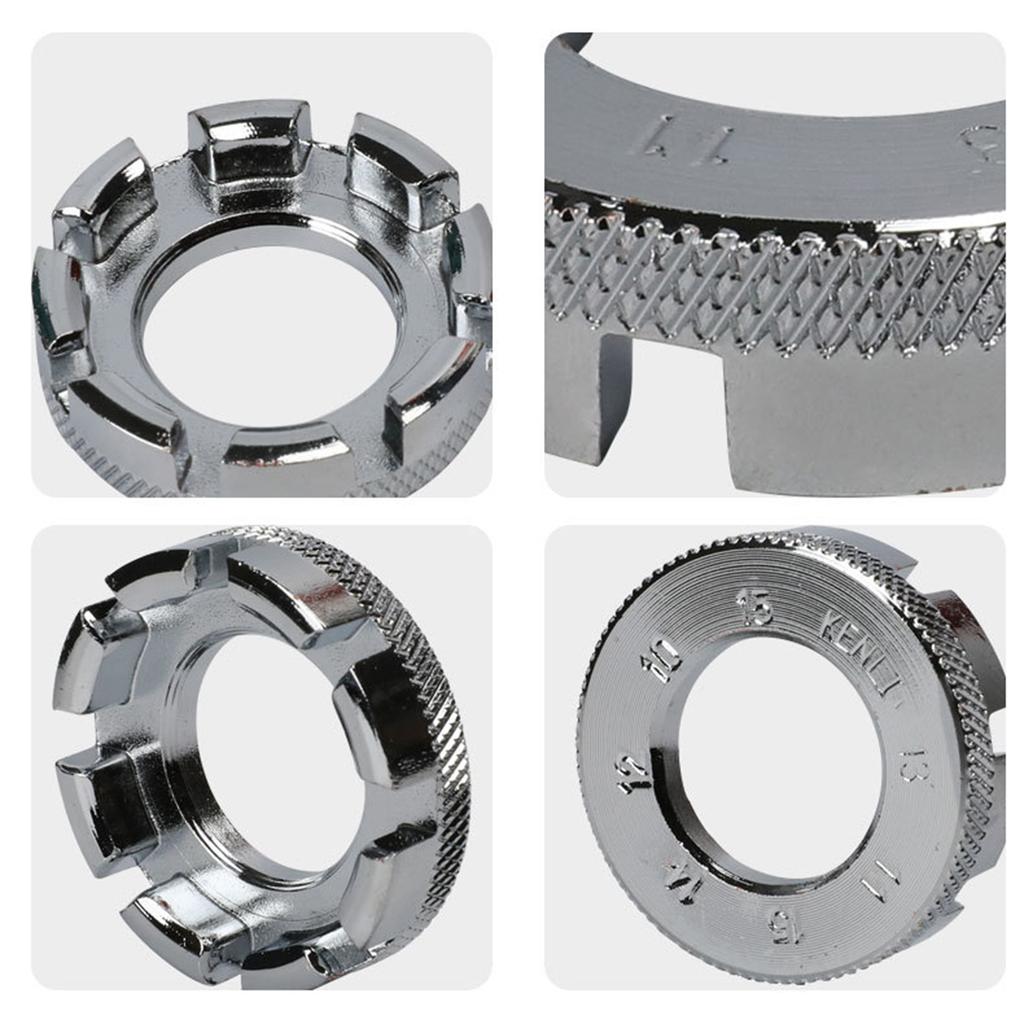 Bicycles Spoke Wrench Wheel Spokes Key Spanner Bicycles Wheel Rim Adjuster Spanner 8 Way Groove Bicycles Spoke Wrench