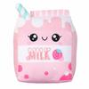 Milk Carton Plush Pillow Milk PP Cotton Stuffed Toy Cartoon Milk Doll for Boys Girls