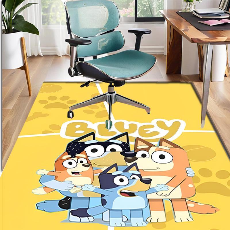 Bluey Pattern Rug, Indoor/Outdoor Mat, for Picnic, Gameroom, Bedroom, Office, Living Room, Home Decor Carpet, Birthday Gift