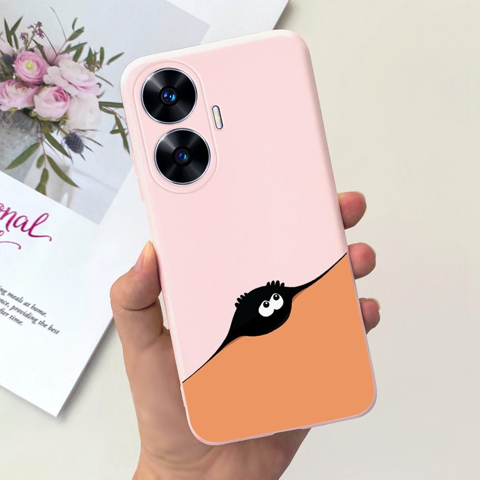 Per Custodia OPPO Realme C55 Carino Astronauta Cover Morbida in Silicone Posteriore per Realme C55 RMX3710 C 55 Real me C55 Custodia
