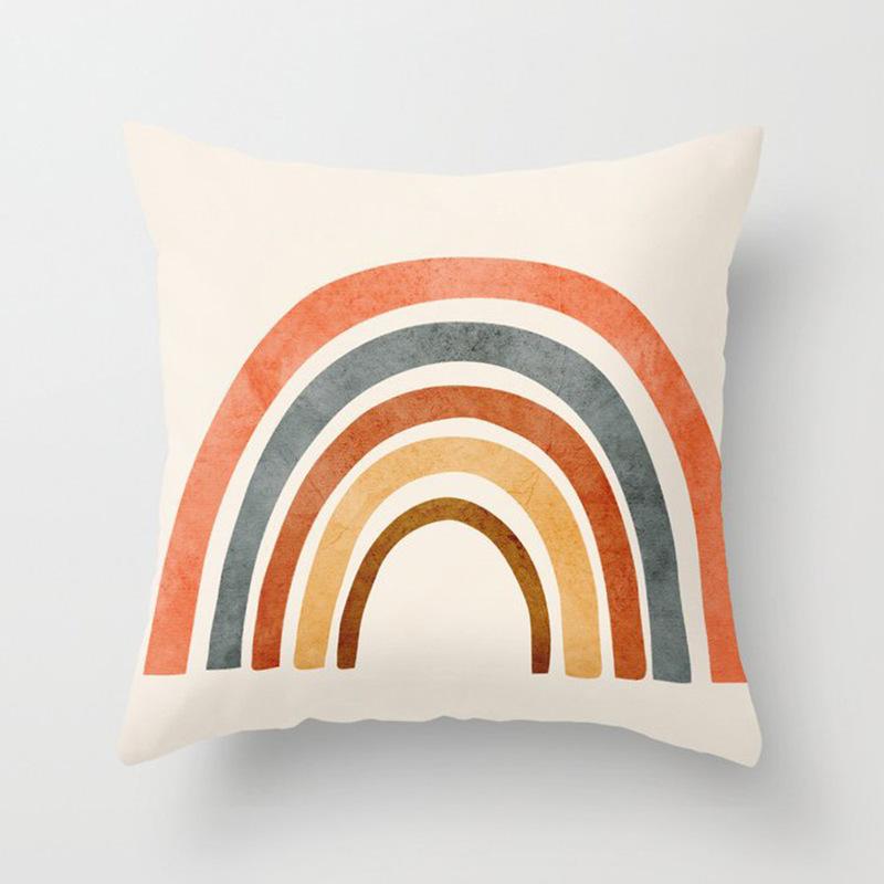 45*45cm Nordic creative abstract art striped pillowcase sofa cushion cover outdoor pillowcase modern home decoration