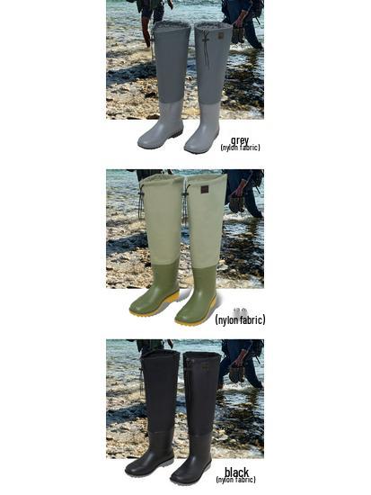 Αδιάβροχες Δερμάτινες Γαλότσες Ολόσωμες με Χοντρή Ψηλή Κορυφή για Ιππασία