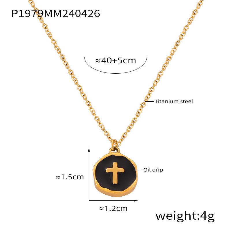 Heart Tassel Pendant Necklace: European & American Design, Titanium Steel Jewelry for Women