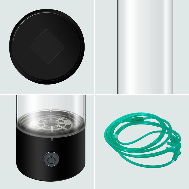 450ml Portable Hydrogen Rich Water Cup Intelligent Glass Hydrogen Absorber Cup Rechargeable Pure H2 Hydrogens-rich Water Bottle