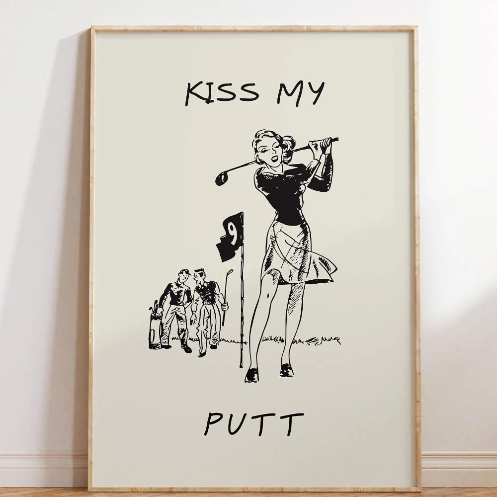 Fashion Tennis Climbing Sports Art Wall Art Tennis Golf Mountaineering Shoes Funny Print Canvas Painting Home Sports Decoration