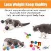 21 Pcs Cat Toys for Indoor Cats Collapsible Cat Tunnel Interactive Feather Teaser Wand Ball Toy for Kitten Cats