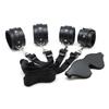 BDSM Bed Bondage Gear Leather Handcuffs Bed Straps Couple Flirting Restraints Rope Adult Games Fetish SM Erotic Supplies Sex