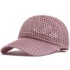 Sommer-Netz-Baseballkappe Damen Herren Häkel-Hohl-Truckerhut Schirmmütze Sonnenschnapper Snapback Weiblich Lässig Für Draußen Tägliche Nutzung Verstellbar