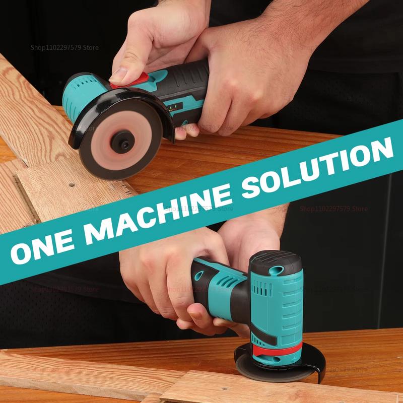 12V Cordless Mini Angle Grinder Brush Cutter Portable Polishing Machine Cutting Tool for Home DIY Jewelry