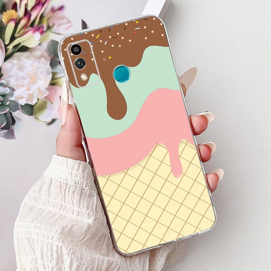 For Honor 9X Lite Case JSN-L21 JSN-L22 Cute Love Heart Painted Cover Soft Silicone Case For Honor 10X Lite DNN-LX9 10XLite Shell