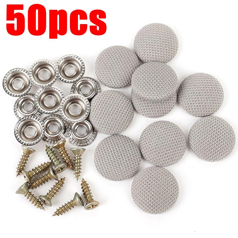 60/30Pcs Car Roof Fasteners Roof Cloth Fall Off Repair Buckle Roof Cloth Drooping Fixed Buckle Car Interior Ceiling Flannel Tool