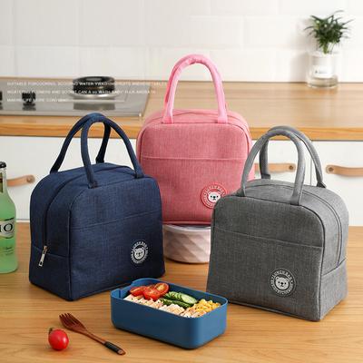 Fresh Cooler Bags Waterproof Nylon Portable Zipper Thermal Oxford Lunch Bags Tote Food Bags