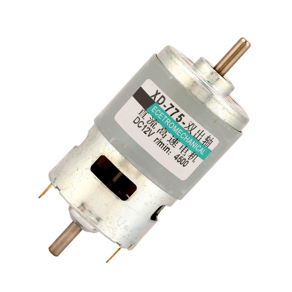 Motore 775 50W Alta Potenza Coppia Elevata Doppio Albero Motore CC(12V4500RPM senza staffa)