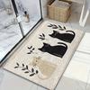 VIKAMA Cute Three Cartoon Cat Carpet Soft Doormat Waterproof Floor Mat Rug For Bedroom Carpet For Live Room Outdoor Carpet Home