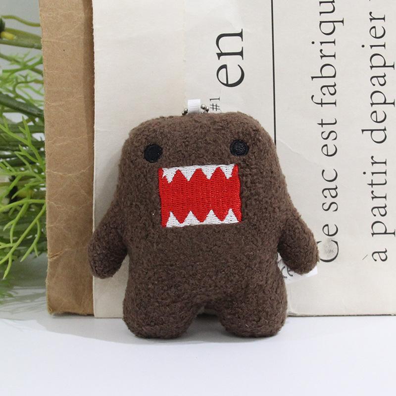 8Cm Kawaii Domo Kun Plush Toys Cute Cartoon Domo Kun Plush Keychain Anime Keyring Charm For Backpack Decor Kids Birthday Gifts