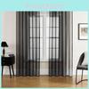 Solid Color Modern Light Transmission Curtain Bedroom Living Room Semi Sheer