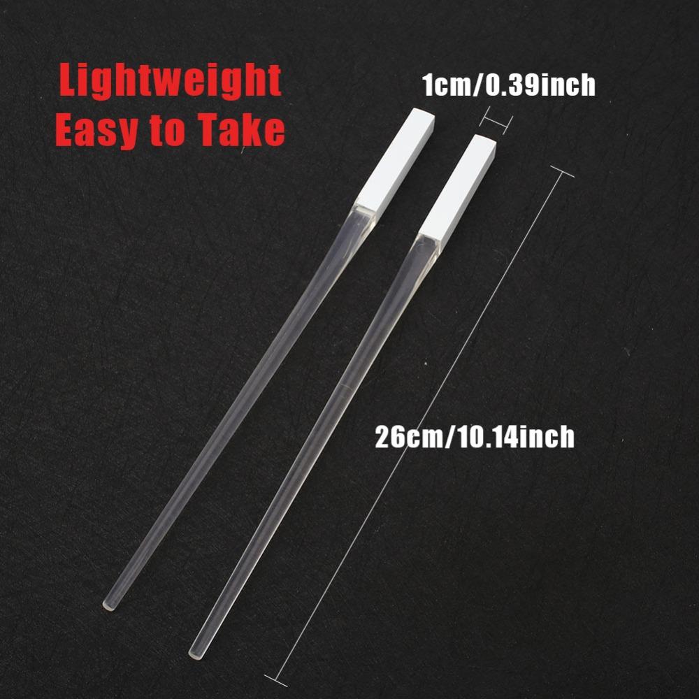 Kreativ 2 Stück/Packung LED Lichtschwert Essstäbchen Leuchtend Langlebig Leicht Küche Esszimmer Party Tragbar Lebensmittelecht Geschirr