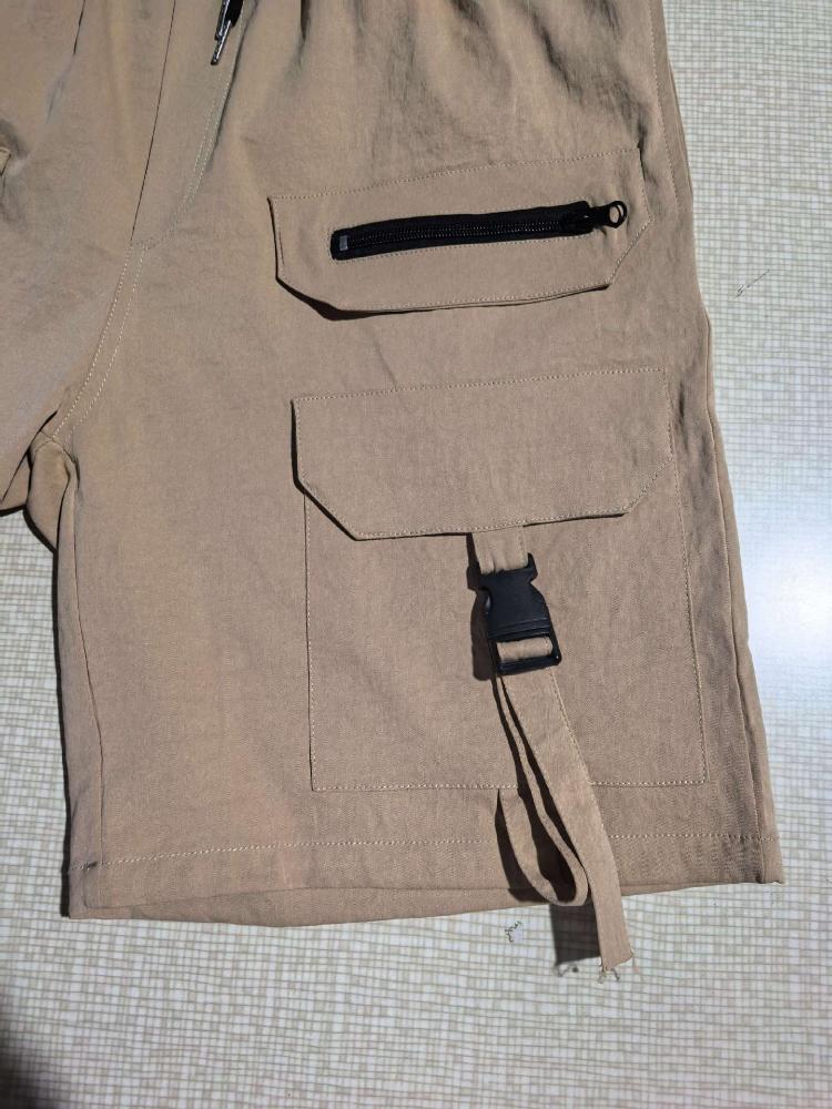 Men's Casual Workwear with Multiple Pockets and Shorts