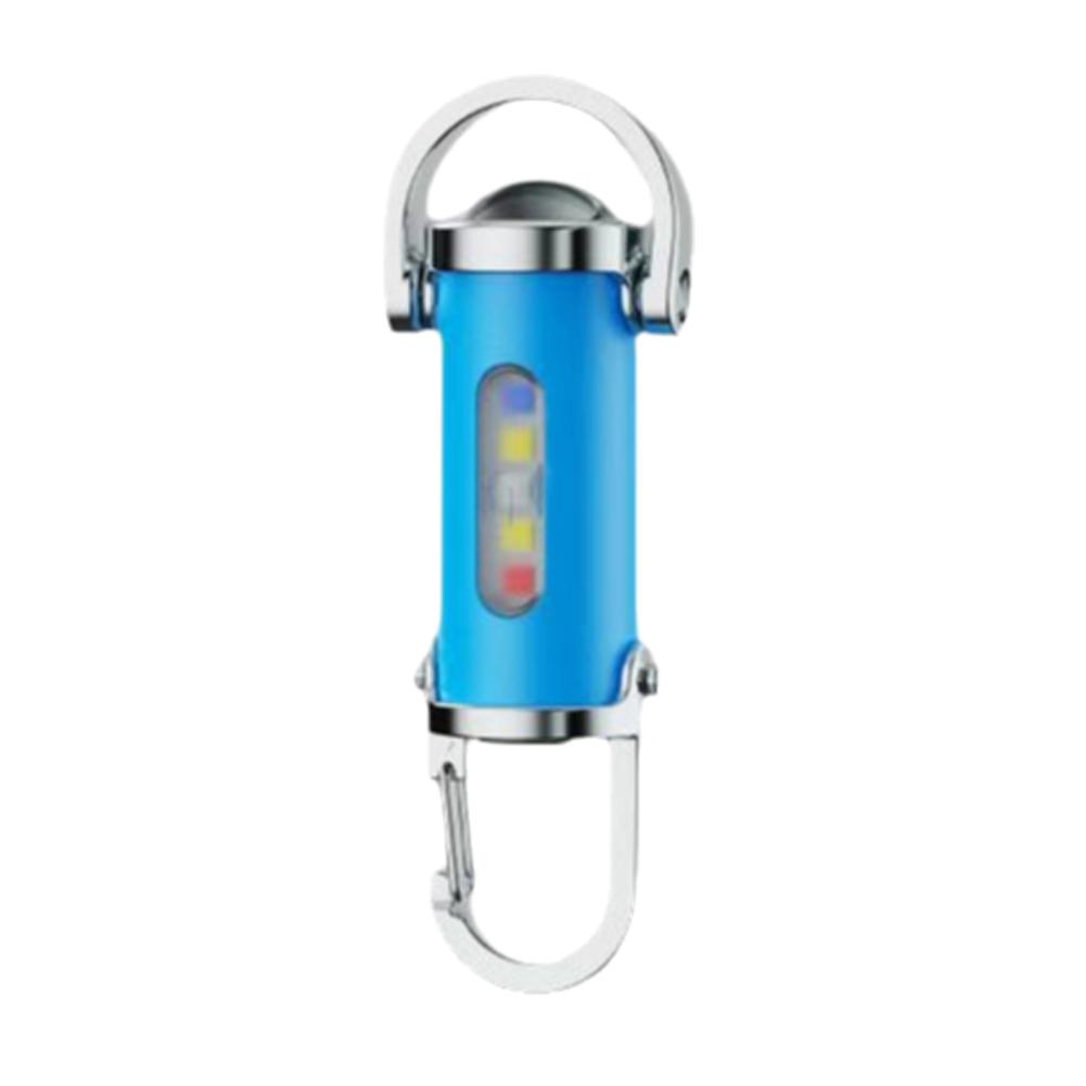 Portable Waist Hanging Keychain, Mini Waterproof Emergency Floodlight with USB Charging & Strong Light