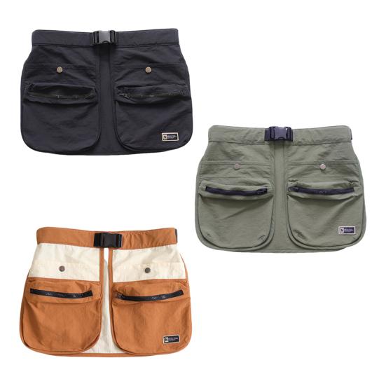 Waist Belt Apron Bag Multi-pocket Waist Pack with Belt Garden Tools Organizer Apron Bag for Hair Stylist Pet Trainer Waiter