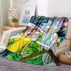 1 Stück Rick und Morty Print Flanelldecke, Hohe Qualität, Bequem für alle Jahreszeiten, Heimdekoration, Wärme und Komfort, Perfekt für Geschenke