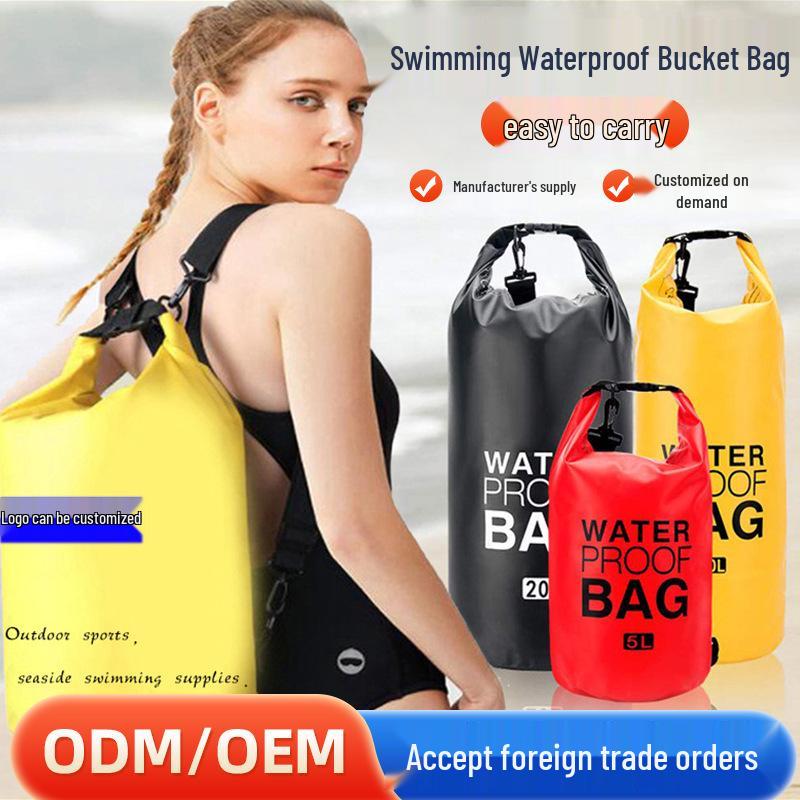 Waterproof Cross-Border Swimming Bag: Drifting, Swimsuit Storage, Outdoor Dry/Wet Separation, Sports Waterproof Barrel Bag.