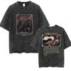 Vintage Washed Dark Souls 3 Hot Game Graphic T Shirt Mens Women Classic Player Fashion Cotton Short Sleeve Tshirts Streetwear