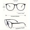 20pcs round frame modern minimalist style daily transparent glasses - suitable for daily use