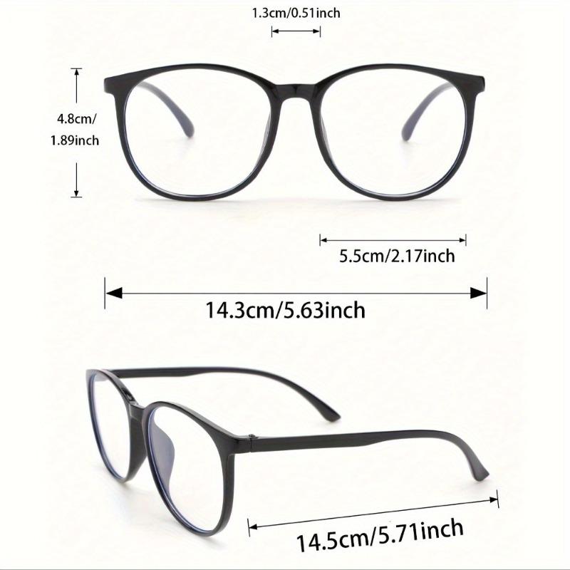 20pcs round frame modern minimalist style daily transparent glasses - suitable for daily use