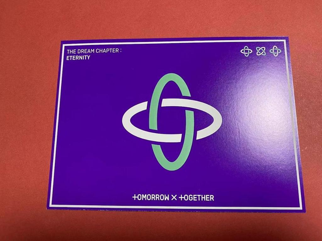 [USED] TXT ETERNITY Uniform Postcard Trading Card MD ALL
