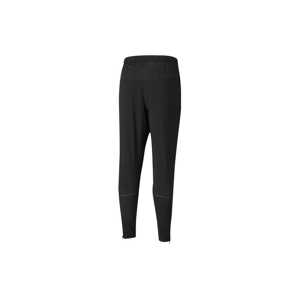 Puma Solid Color Logo Running Fitness Pants Men Bottoms Black 521404-01