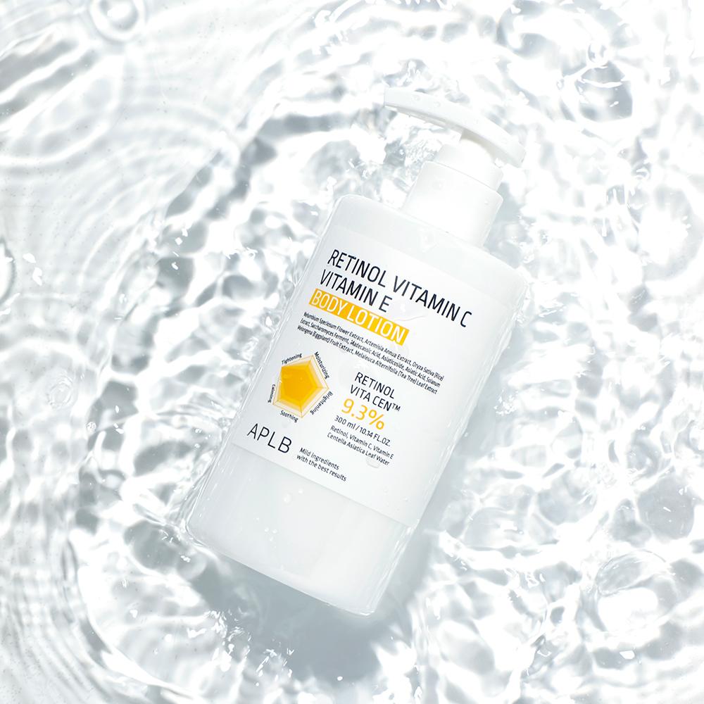 APLB Retinol Vitamin C Vitamin E Body Lotion 300ml - Firming Nourishing, Korean