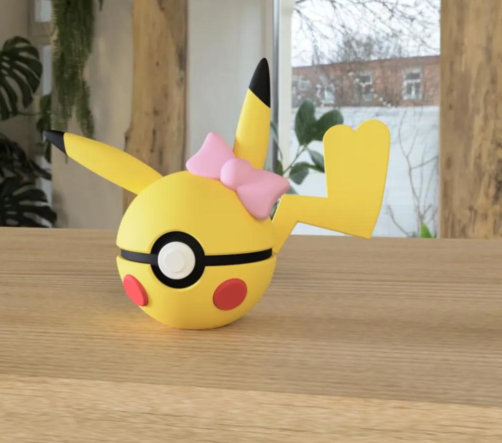 Poké Ball Pokemon Form Sphere Figures Model Statue Desktop Ornament 3d Printed Model Trendy Toy Surprise Gift Collectible