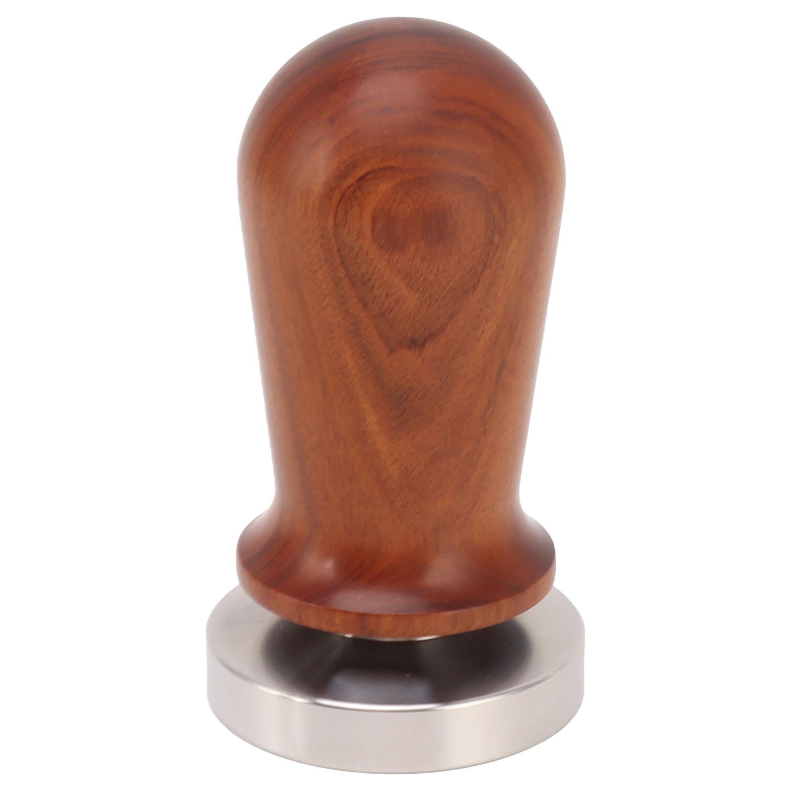 

Coffee Tamper with Flat Stainless Steel Base Wooden Handle Coffee Powder Press Tamping Tool 58mm