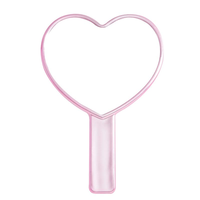 Heart-Shaped Portable Handheld Makeup Mirror - Cute, Exquisite, and Easy to Carry