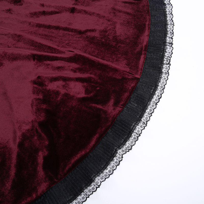 Dark Gothic Floor-Length Lace-Up Punk Skirt - Halloween Irregular Style
