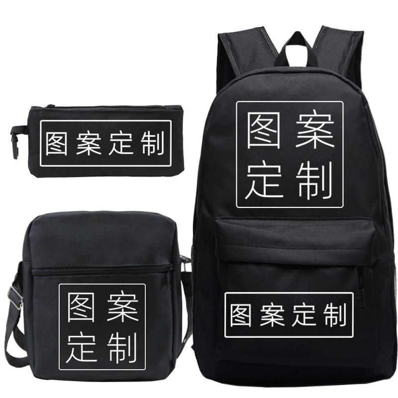 Stumble Guys Collision Party game merchandise Printed backpack Crossbody bag Stationery bag School bag Three-piece set