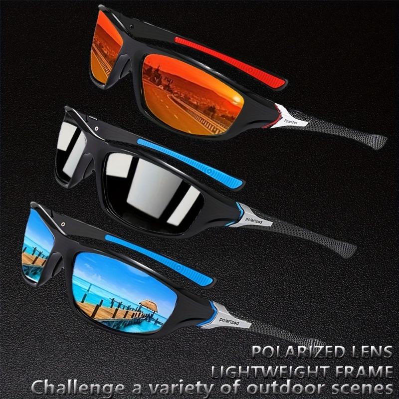 4 pary spolaryzowanych męskich i damskich okularów sportowych odpowiednich na wakacje nad morzem i przygody na świeżym powietrzu