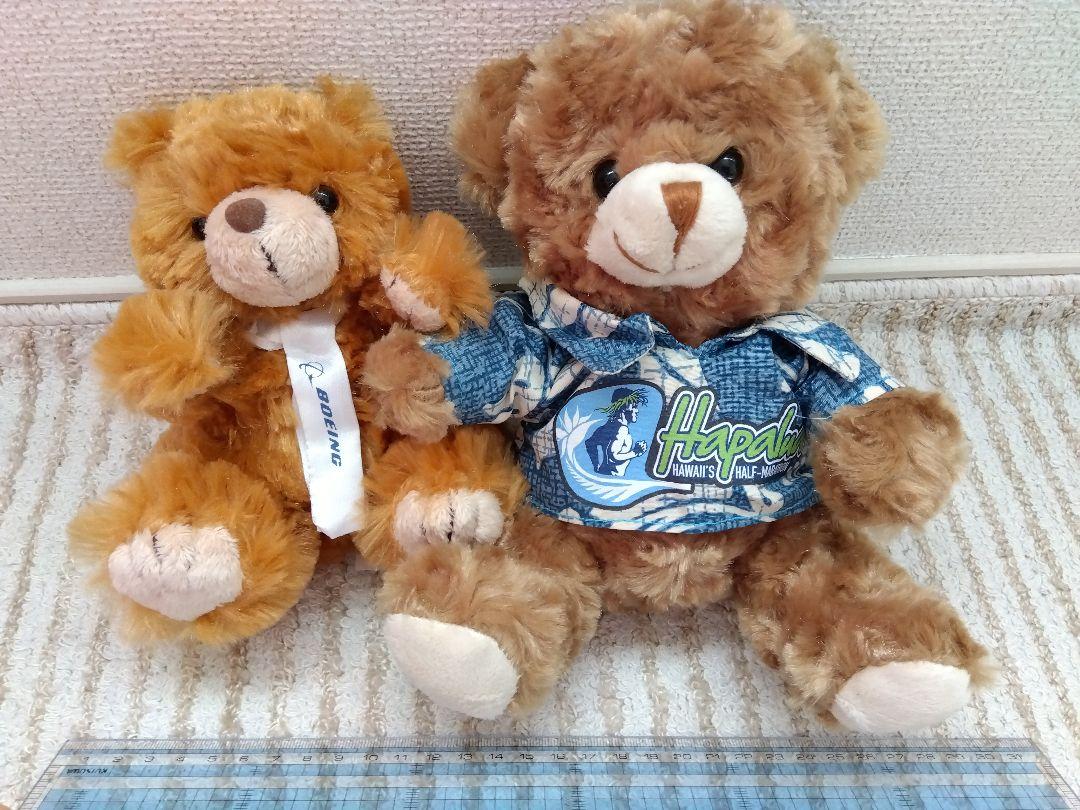 

[USED] Teddy bear stuffed animal Hawaii souvenir resort marathon Boeing rare
