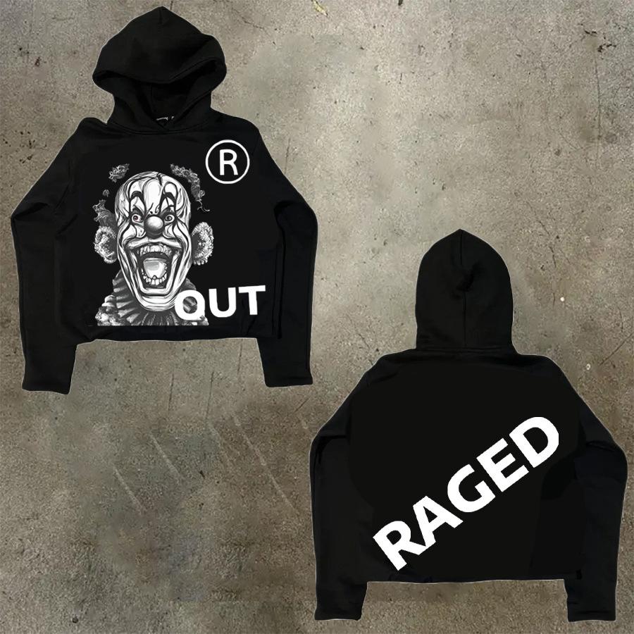 Men's Hoodie Y2K Harajuku Hip-hop Cartoon Graphic Print Jumper Fashion Casual Loose Sweatshirt Men