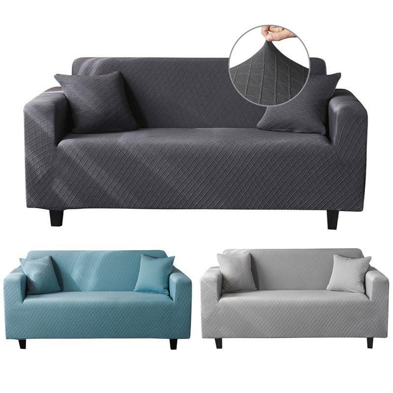 Cozy Stretch Sofa Cover With Jacquard Design Perfect For 1-4 Seater Furniture